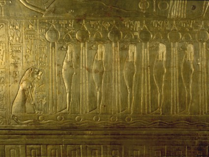 Details from Tutankhamuns shrine in the form of the second sactuary of the South (Per Wer)