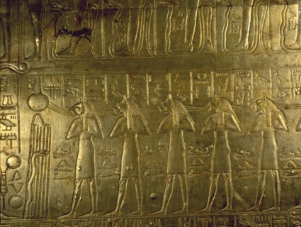 Details from Tutankhamuns shrine in the form of the second sactuary of the South (Per Wer)