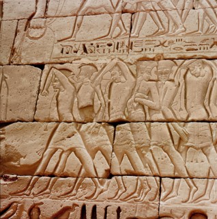 Relief from the temple of Ramesses III, Medinet Habu