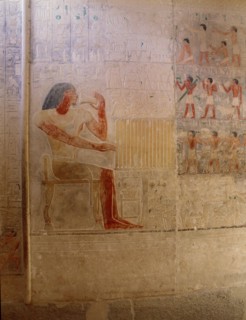 A relief from the tomb of the vizier Ptah hotep at Saqqara