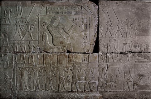 A limestone relief from the tomb of Ipi