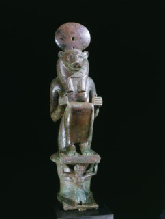 Unusual image of the goddess Wadjyt as a lion goddess