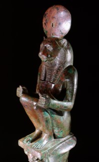 Unusual image of the goddess Wadjyt as a lion goddess