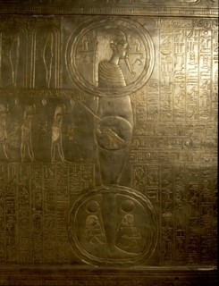 A detail of the second largest shrine of Tutankhamun
