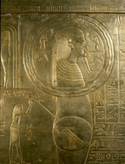 A detail of the second largest shrine of Tutankhamun