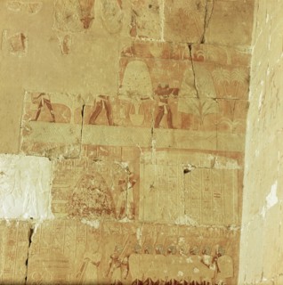 A relief from the temple of Queen Hatshepsut at Deir el Bahri depicting the maritime expedition which Hatshepsut sent via the Red Sea to Punt in c