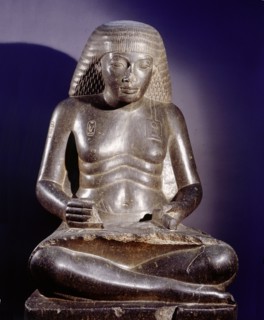 Statue of the influential minister of Amenhotep III, Amenhotep son of Hapu, as a scribe
