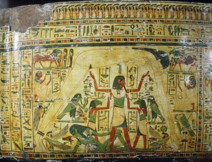 Detail from coffin of Nespawershepi, chief scribe of the Temple of Amun