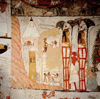 A painting from the tomb of Amenemonet (no