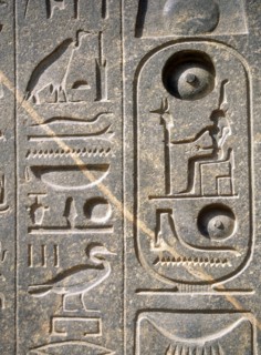 Relief with hieroglyphs and the cartouche of Ramesses II