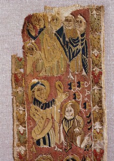 Textile with scenes from the New Testament
