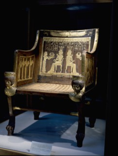 The chair of Princess Sitamun, first born daughter of Amenhotep III and Tiye