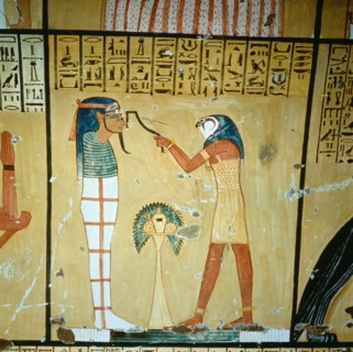 A painting in the tomb of Inherkha