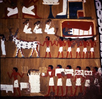 Scenes from a funeral procession
