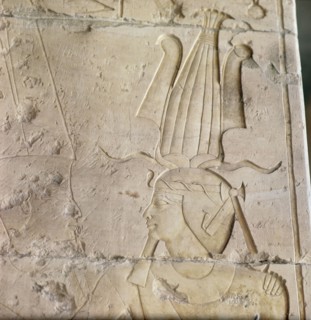 A sculpture in relief from the temple of Queen Hatshepsut at Deir el Bahri