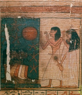 A vignette from the Book of the Dead of Neferrenpet