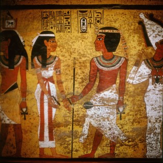 Wall painting from the north wall of the burial chamber of Tutankhamun