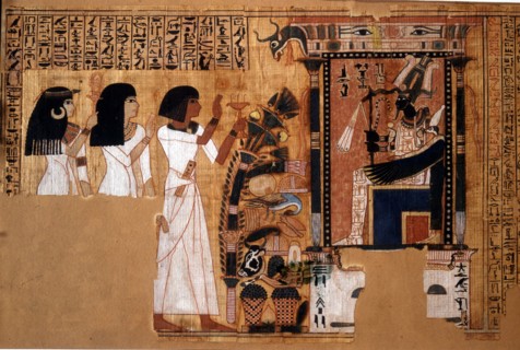 Detail from the funerary papyrus of Nebqed
