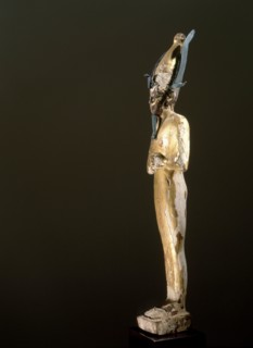 Gilt wood statue of Osiris, god of death, resurrection and fertility
