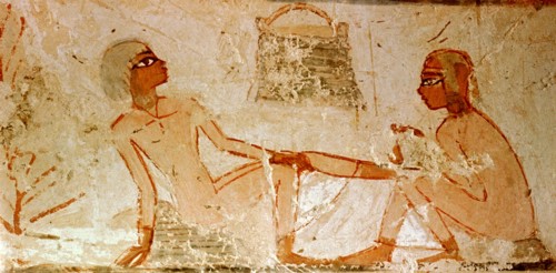 Painting from the tomb of Scribe Menna