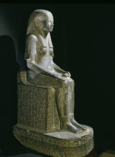 Seated statue of the Princess Shebensopdet, granddaughter of Osorkon II