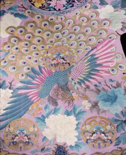A detail of the phoenix robe which belonged to the Empress Dowager Tzu hsi