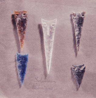 Glass arrow points made by Ishi, the last survivor of a small band of Yahi who escaped from a massacre of their people in 1865