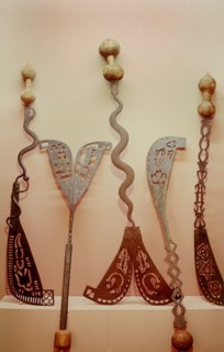 Swords which form an important part of the regalia of Ashanti kings and court officials