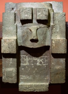 Sculpted stela representing the god Viracocha, a creator deity originally worshipped by the pre Inca