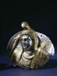 Hellenistic repousse roundel, possibly a furniture attachment