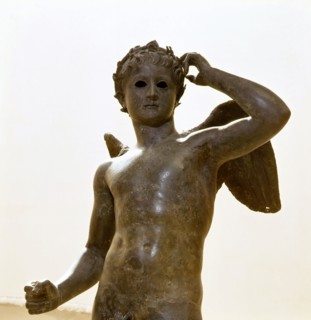 Statue found in a sunken Roman ship at Mahdia in Tunisia