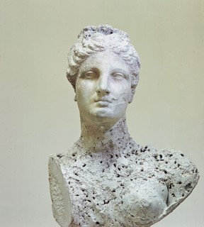 Statue found in a sunken Roman ship at Mahdia in Tunisia