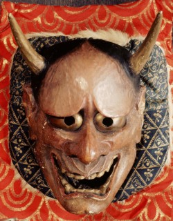 Noh mask representing a demon, Hannya