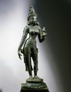 Statue of a goddess, part of a triad