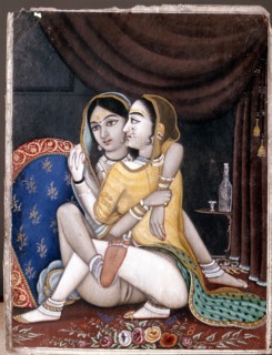 A page from an erotic album painting
