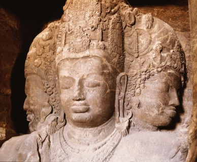 The Trimurti at the Temple of Shiva, Elephanta