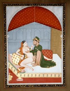 A prince and a lady making love