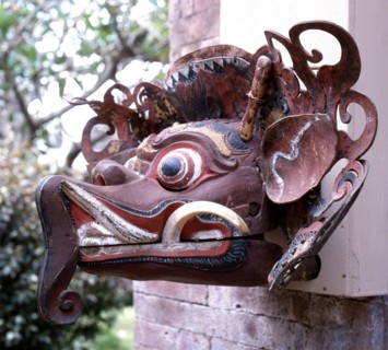 Barong Gajah, an elephants head variant of the Barong dance mask