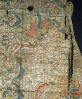 Cloth painting, probably used as curtains beside a temple couch