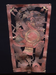 Wayang shadow puppet of Hanuman, monkey hero of the ancient Hindu epic, the Ramayana