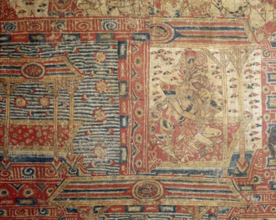 Cloth painting, probably used as curtains beside a temple couch