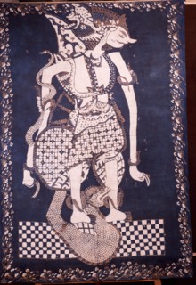 Batiks with wayang (puppet) design