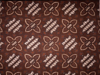 Detail of a batik kain with a design dating back to around 1900