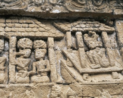The reliefs, on the temples of the Lara Jonggrang complex, portray various deities or scenes taken from the great Hindu classics and especially the Ramayana