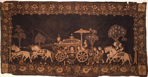 A batik cloth panel made for the Dutch market