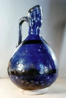 Sherbet jar with a top in the shape of a female head