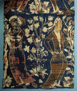 Detail of a fragment of compound silk cloth