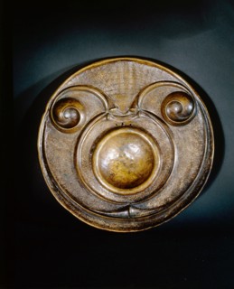 Hammered bronze disc