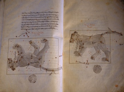Illustration from a copy of The Book of Fixed Stars, written originally by the great Muslim astronomer Adb al Rahman Umar al Sufi