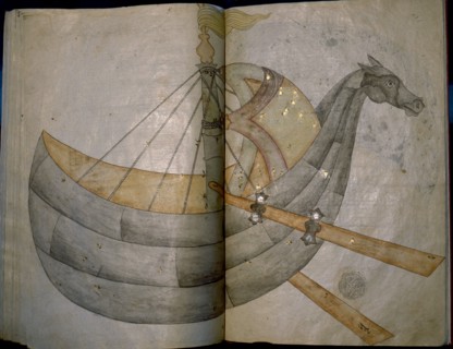 Illustration from a copy of The Book of Fixed Stars, written originally by the great Muslim astronomer Adb al Rahman Umar al Sufi